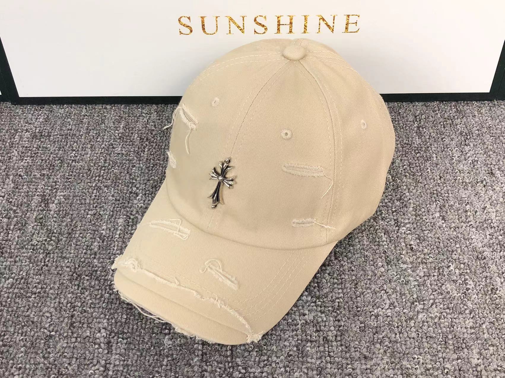 Metallic Cross Torn Fabric Baseball Cap™