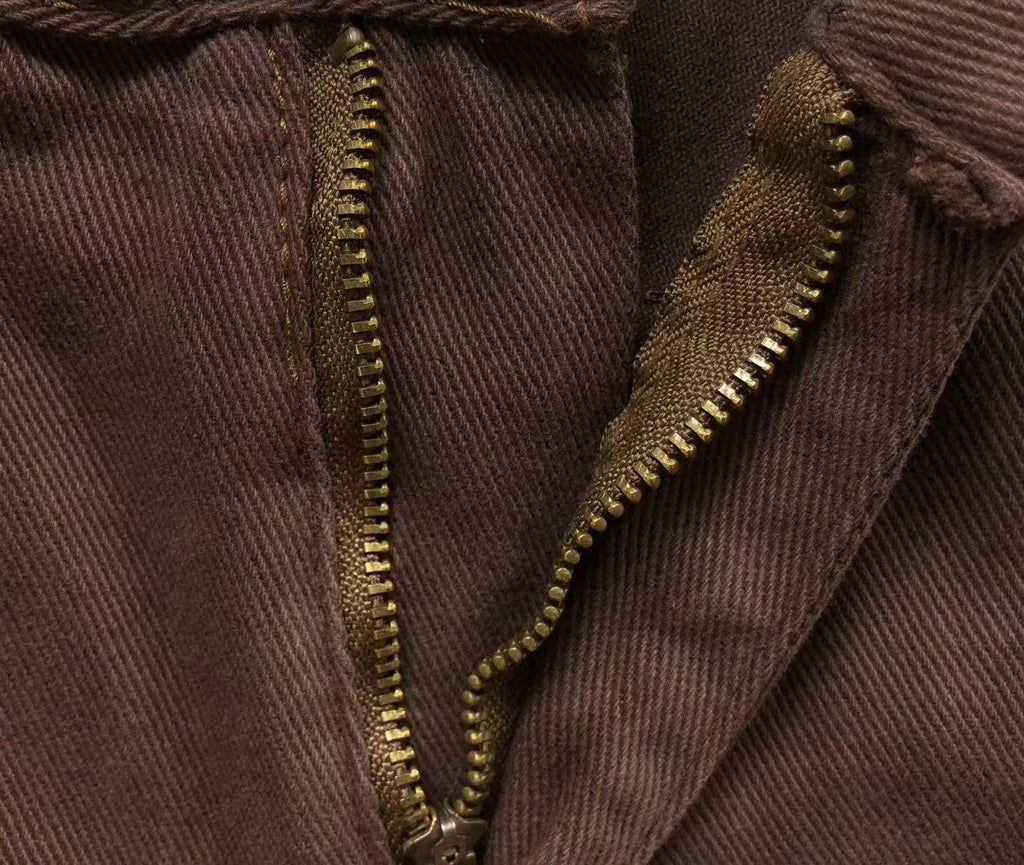 Black Brown & Zebra Cross Patch Brown Jeans™