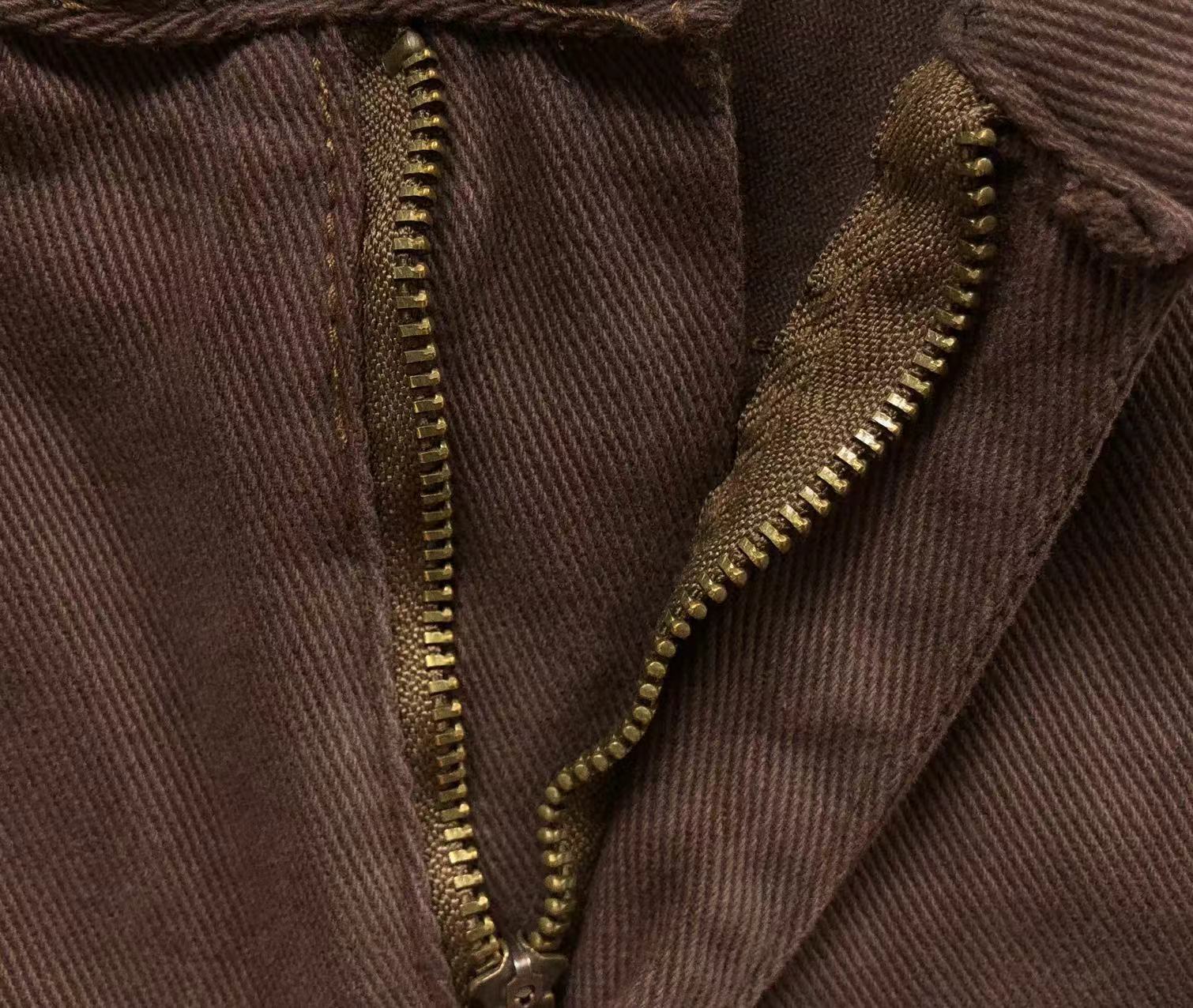 Black Brown & Zebra Cross Patch Brown Jeans™