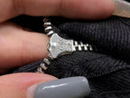 Black & White Cross Patch Baggy Black Jeans™