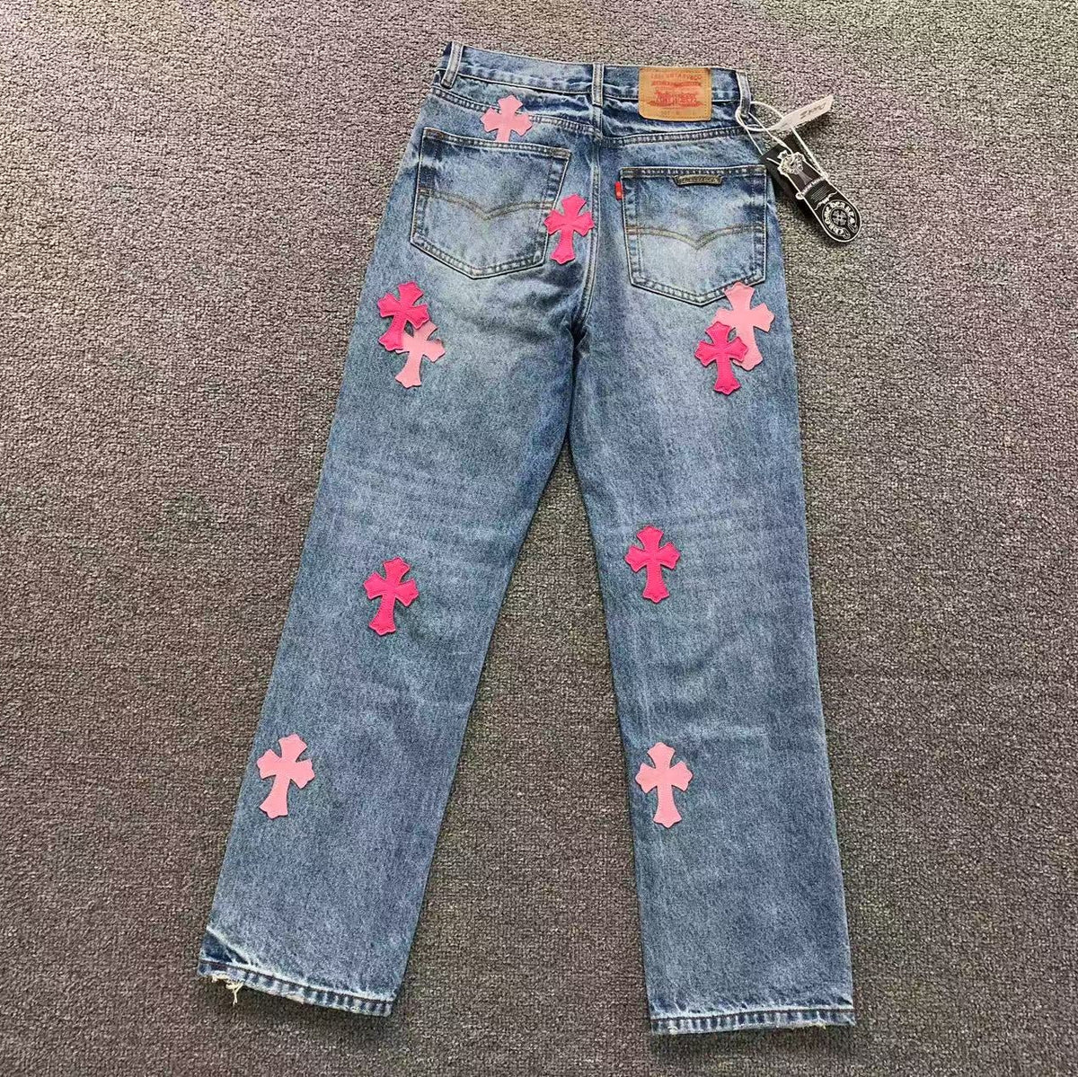 Pink Cross Patch Denim Jeans™