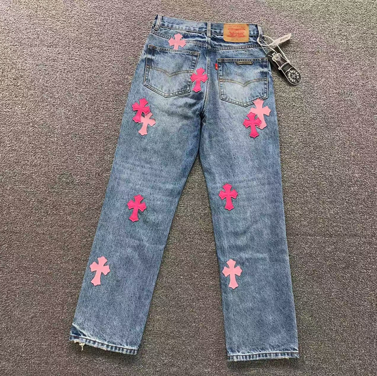 Pink Cross Patch Denim Jeans™