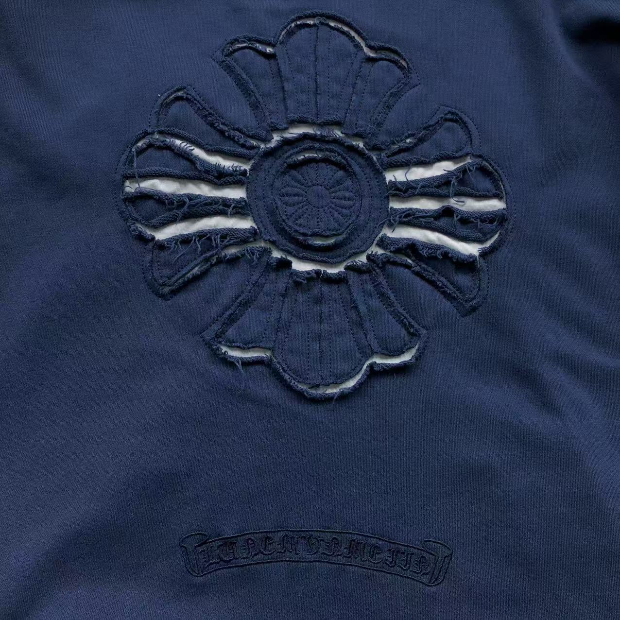 Embroidered Floral Cross Hoodie™