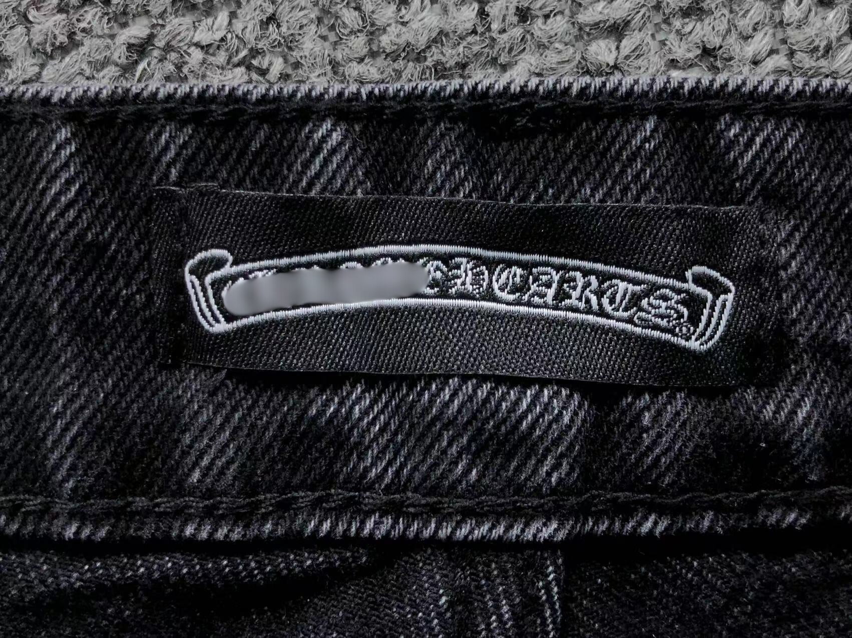 Black & Pink Cross Patch Black Jeans™