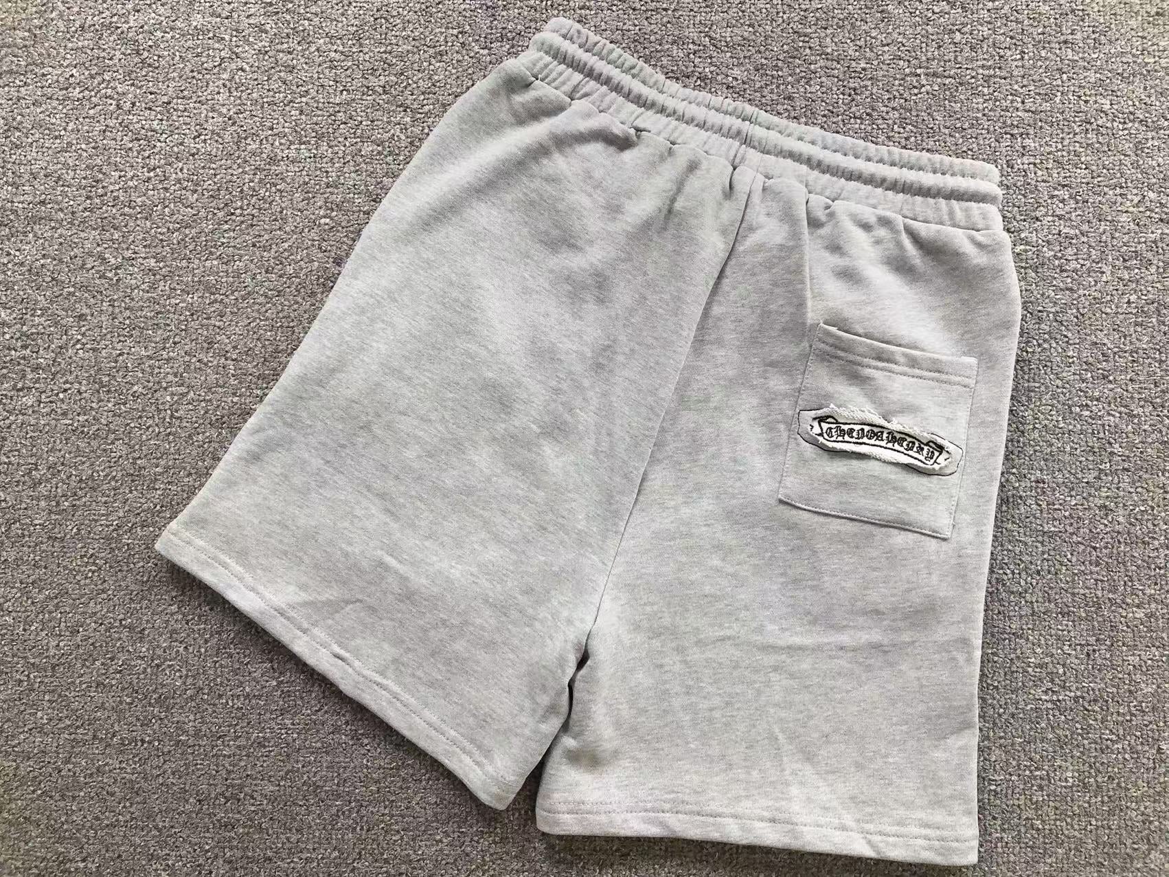 Torn Fabric Cross Grey Sweatshorts™