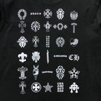 Gothic Symbols White/Black T-Shirt™