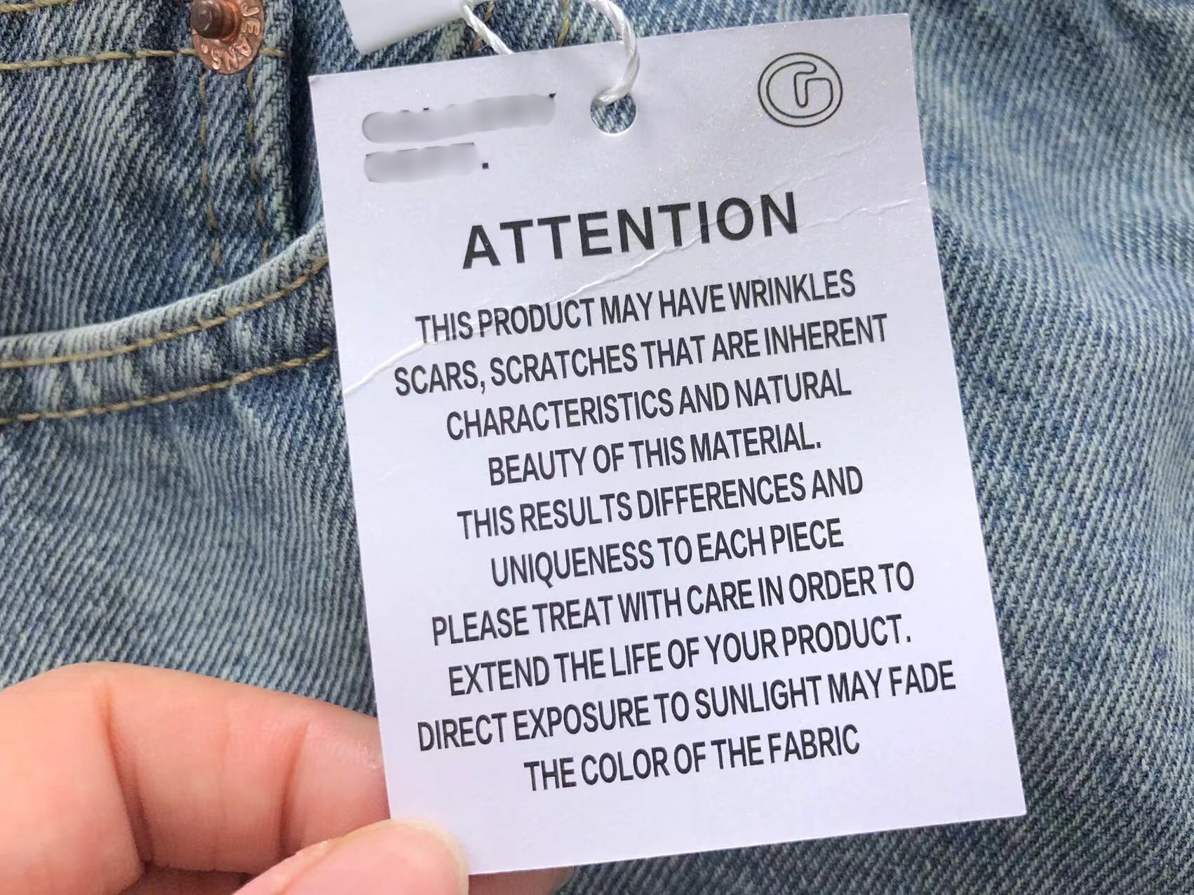 White Cross Patch Mixed-Denim Jeans™