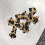 Leopard Cross Patch White Denim Jeans™