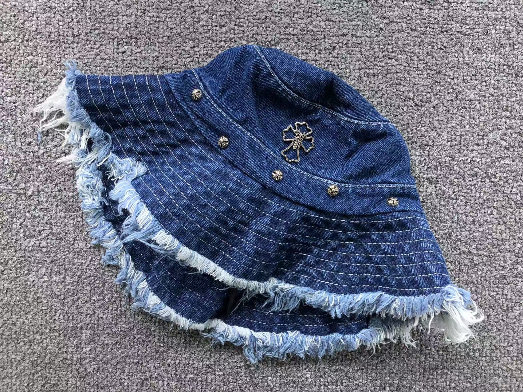 Torn Edge Denim Fisherman Hat™