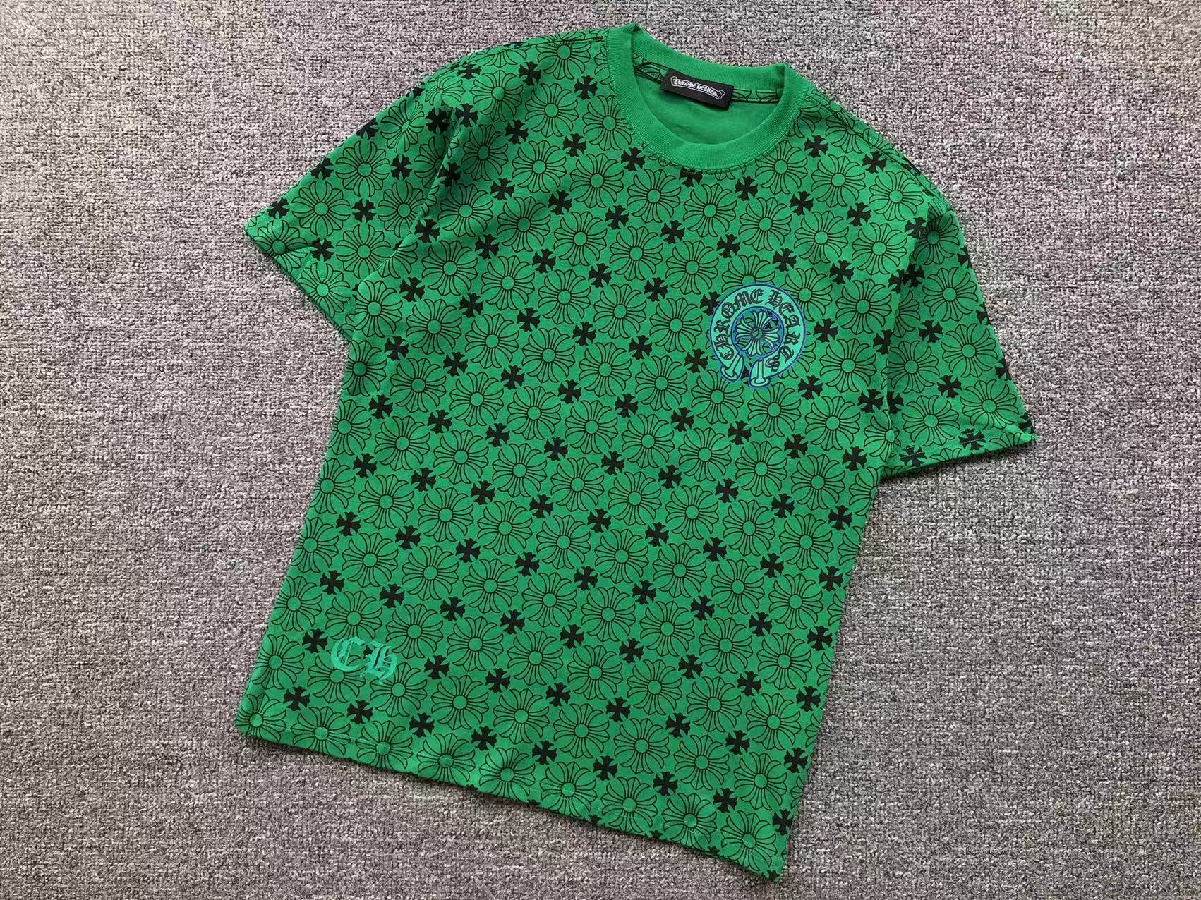 Cross Pattern Green T-Shirt™