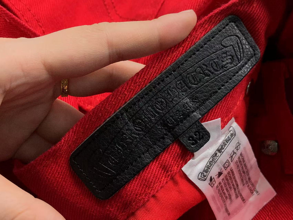 Cross Patch Red Denim Jeans™