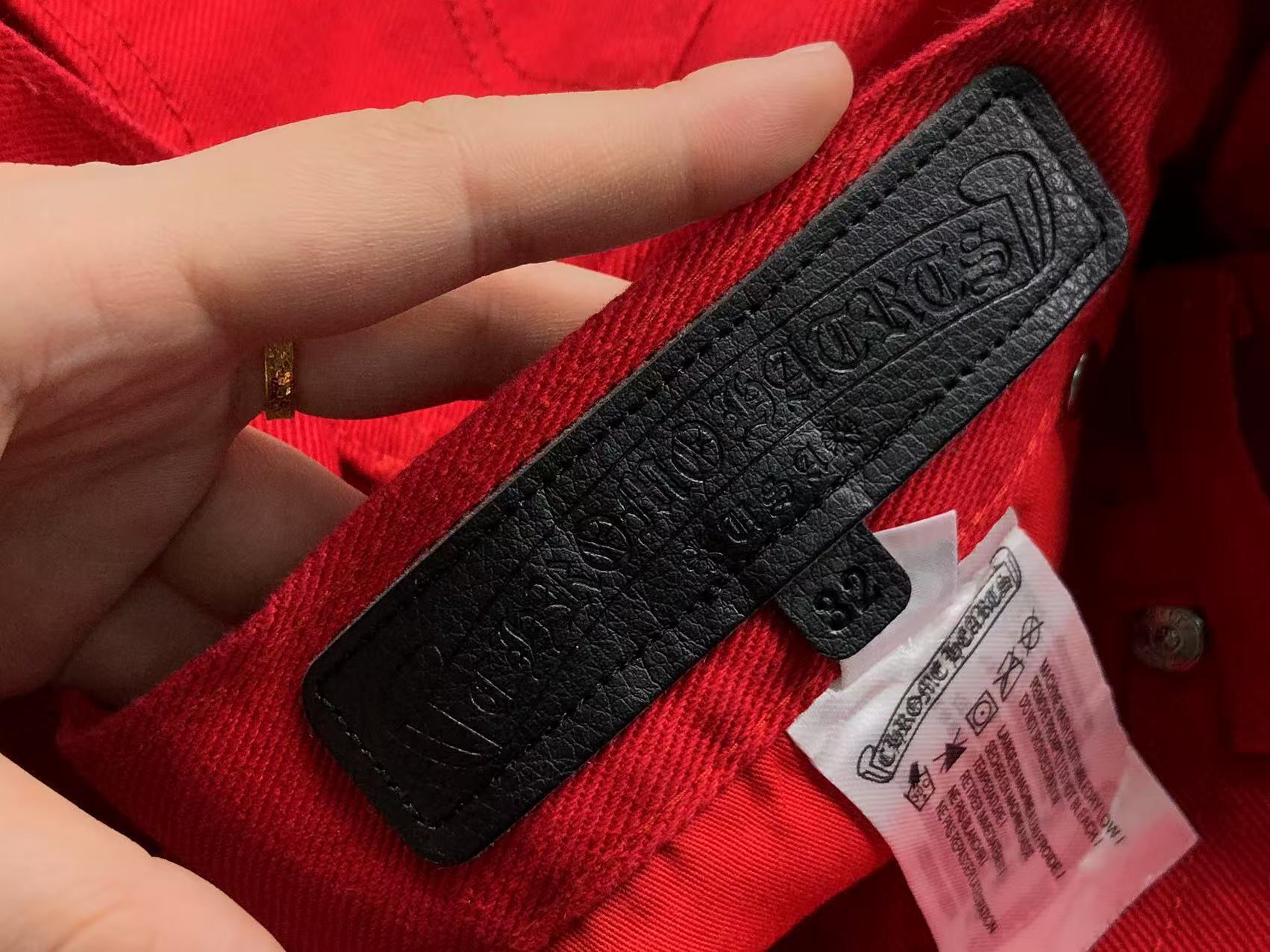 Cross Patch Red Denim Jeans™