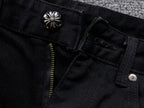 Paint Splatter Triple Yellow Cross Patch Black Jeans™