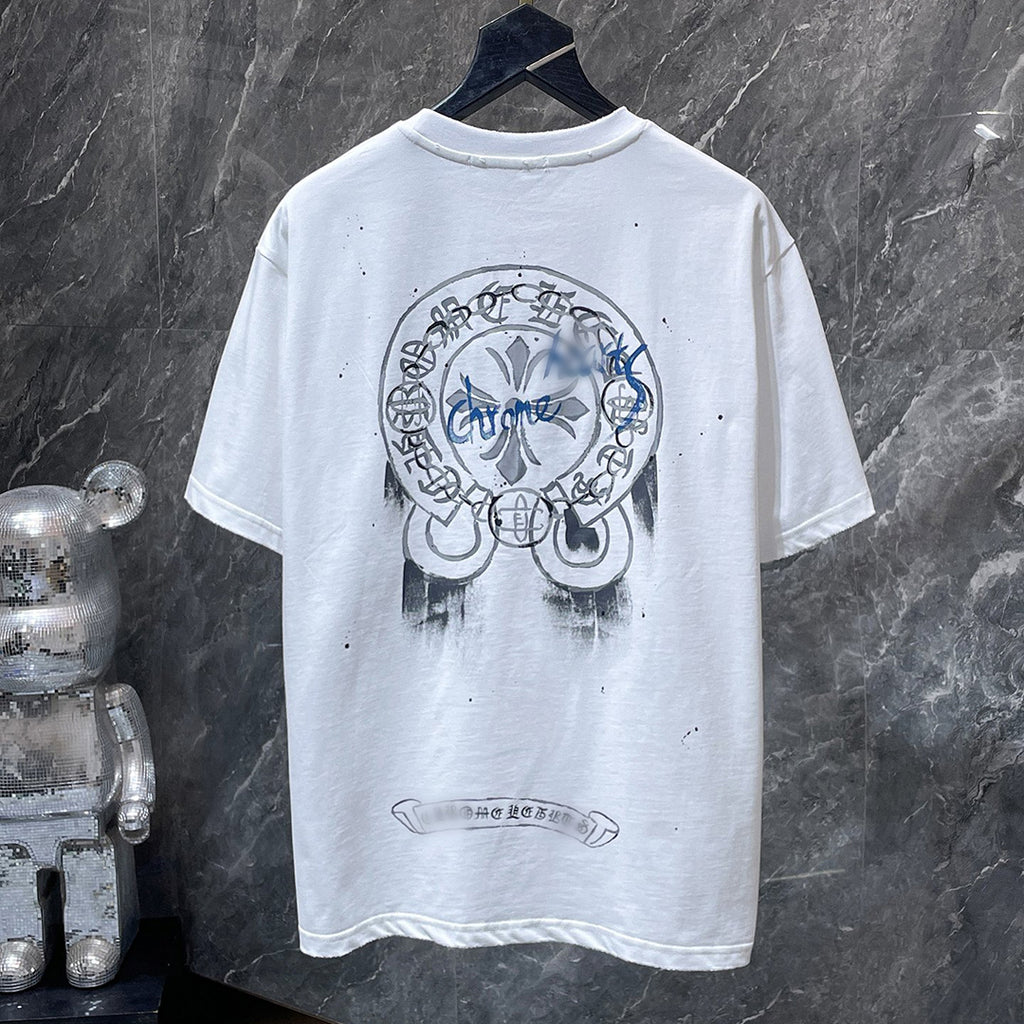 Graphic Horse Shoe Logo White T-Shirt™