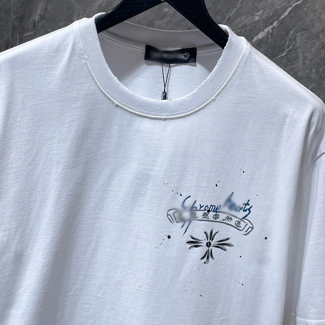 Graphic Horse Shoe Logo White T-Shirt™