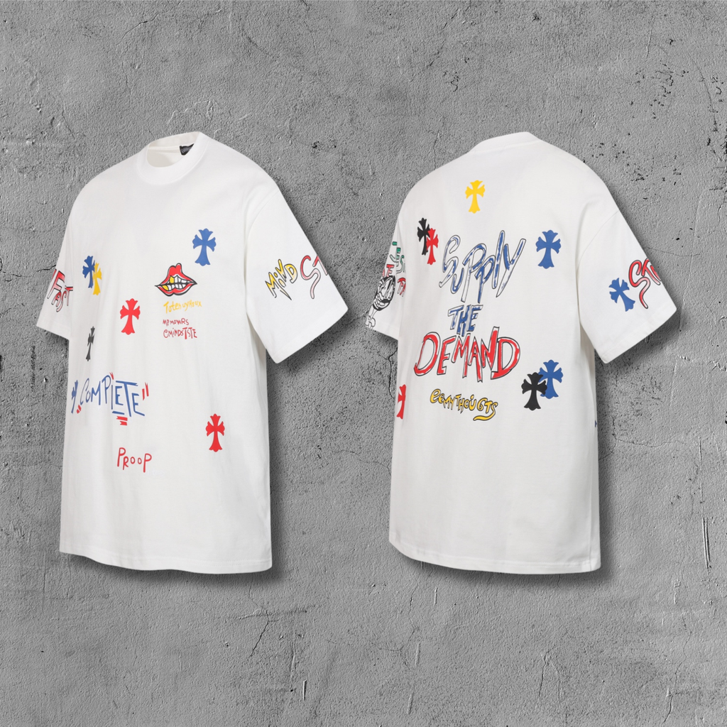 Multicolor Supply The Demand White T-Shirt™
