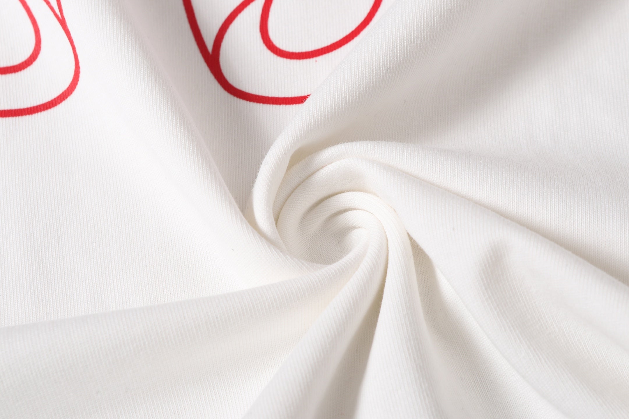 Red Outline Horseshoe White T-Shirt™