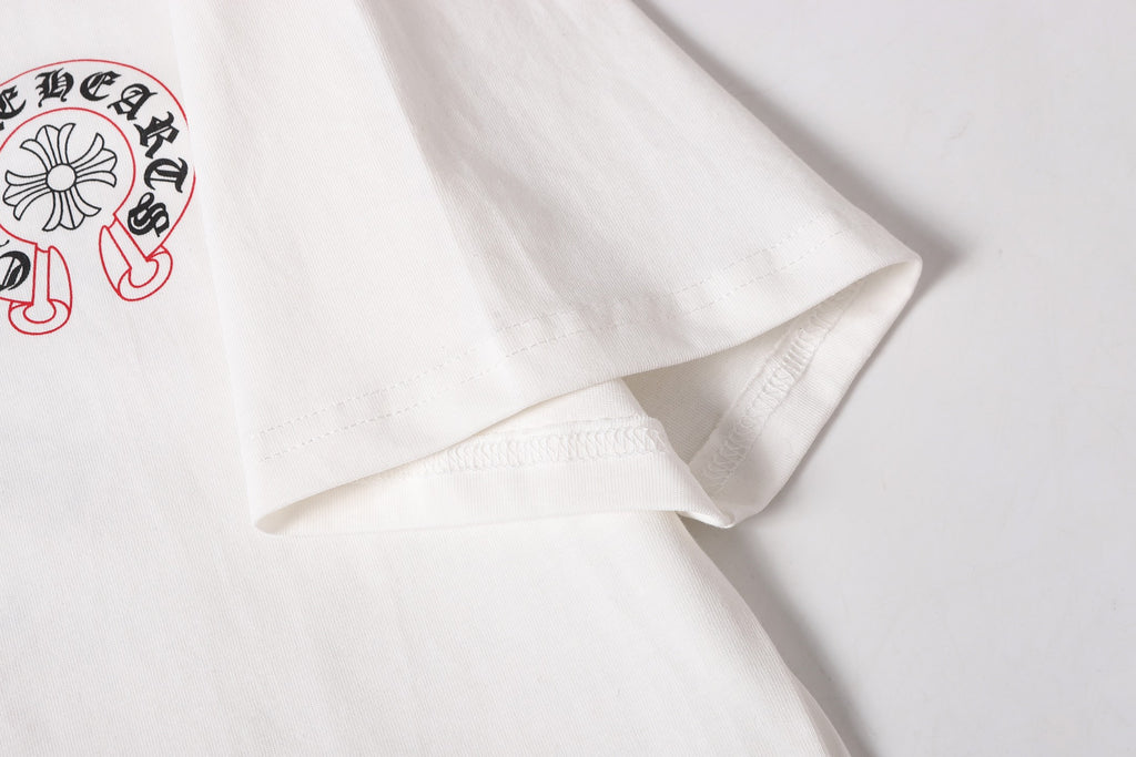 Red Outline Horseshoe White T-Shirt™