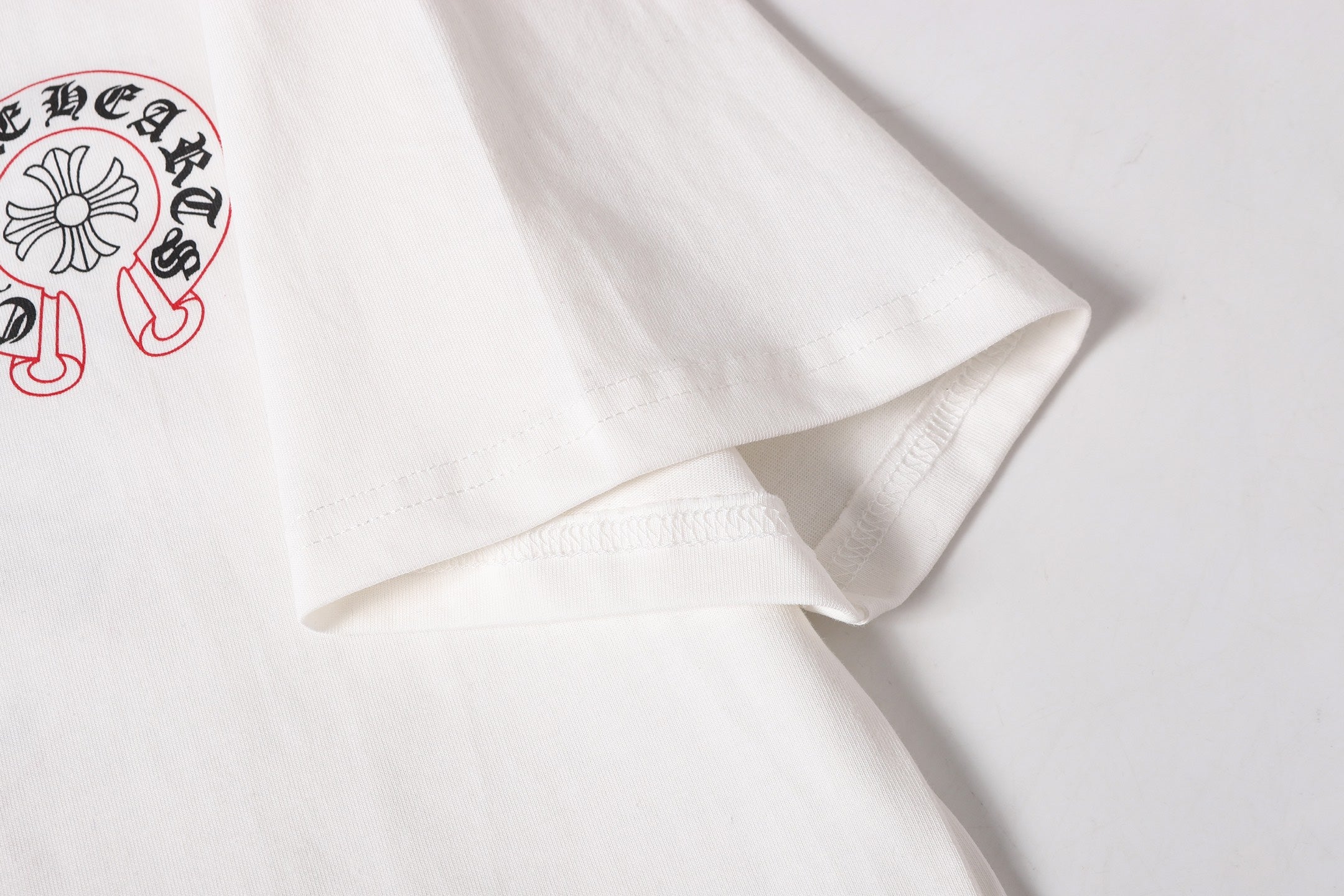 Red Outline Horseshoe White T-Shirt™