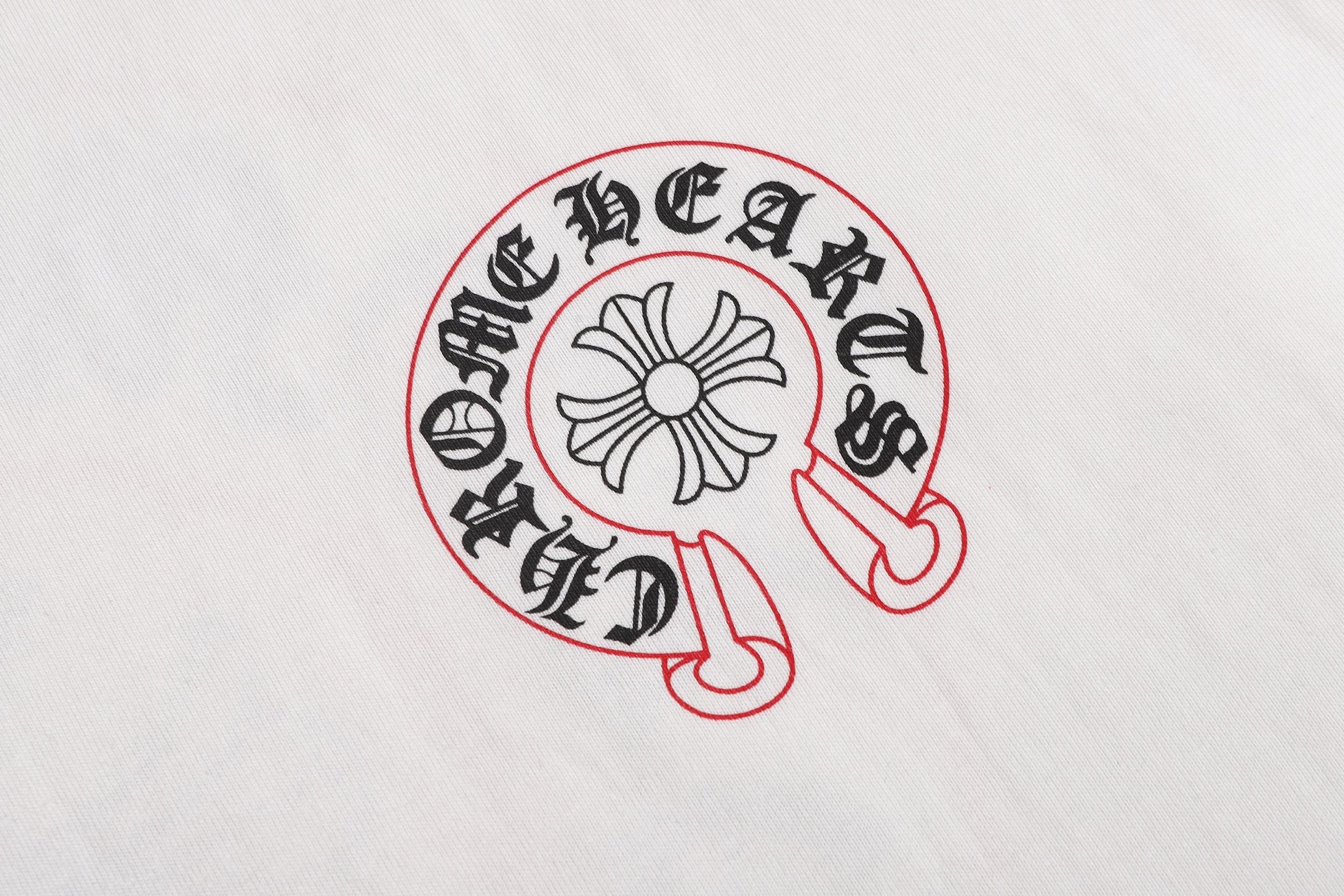 Red Outline Horseshoe White T-Shirt™