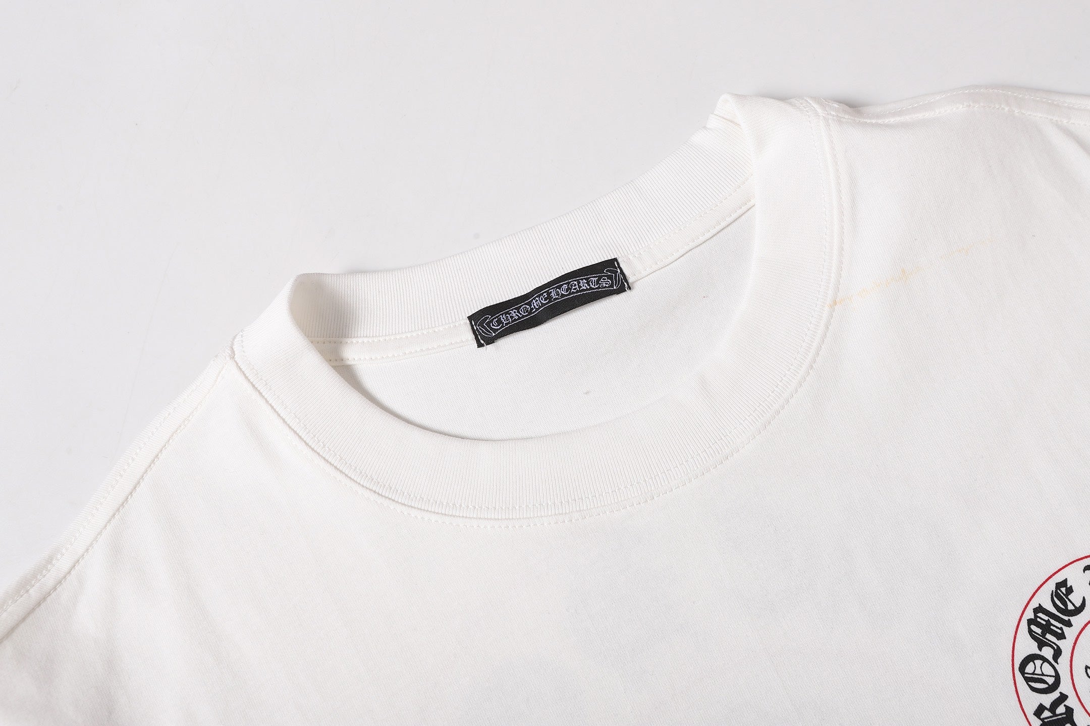 Red Outline Horseshoe White T-Shirt™