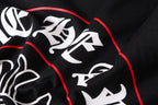 Red Outline Horseshoe Black T-Shirt™