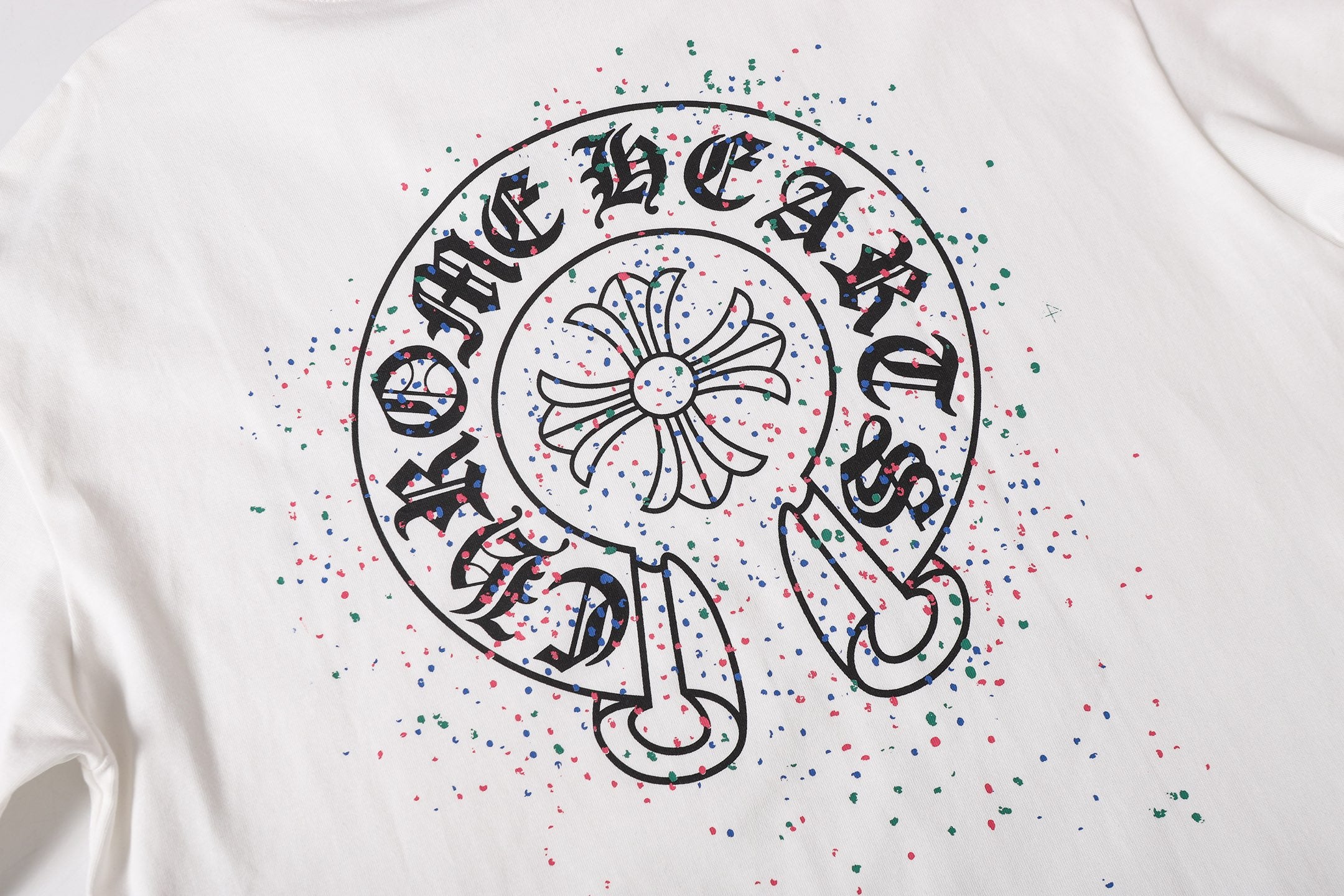 Paint Dots Yellow Horseshoe White T-Shirt™