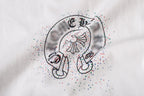 Paint Dots Yellow Horseshoe White T-Shirt™