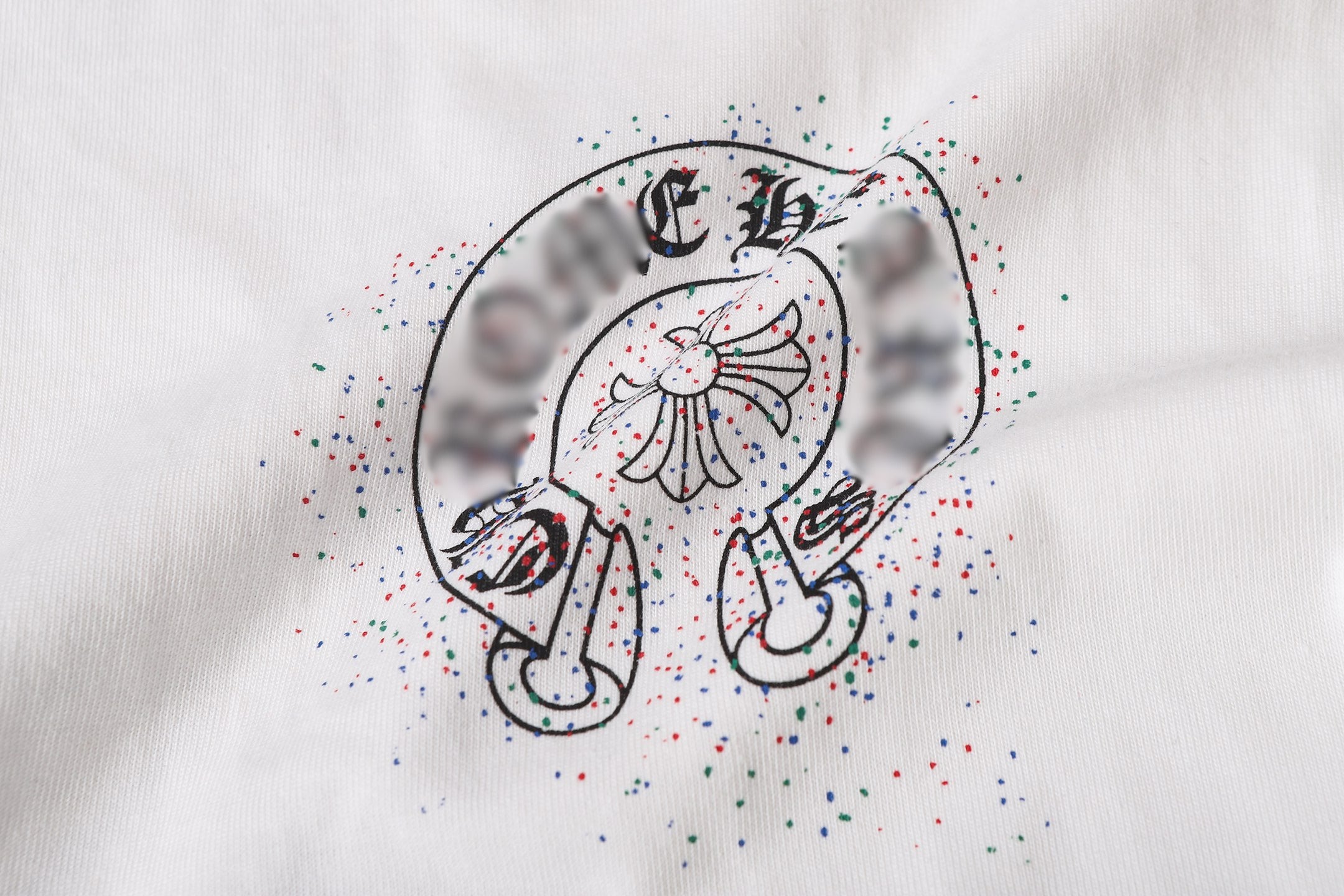 Paint Dots Yellow Horseshoe White T-Shirt™