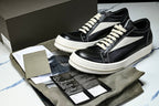 DRKSHDW Vintage Low Black Milk Leather Sneakers