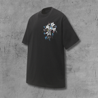 Brushstroke Cross Graphic Black T-Shirt™