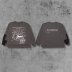 ER* The Greatest Love Distressed Gray Long Sleeve™