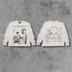 ER* Dérangement Distressed White Long Sleeve™