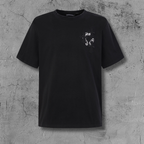 Cross Flower Banner Black T-Shirt™