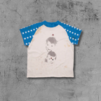 ER* Blue Star Sleeve White T-Shirt™