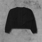 ER* Distressed Black Knit Sweater™