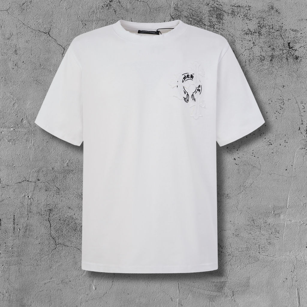 Cross Flower Banner White T-Shirt™