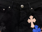 Multicolor Cross Patch Black Jeans™