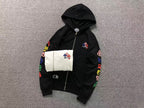 Stacked Multicolor Crosses Full Zip Hoodie™