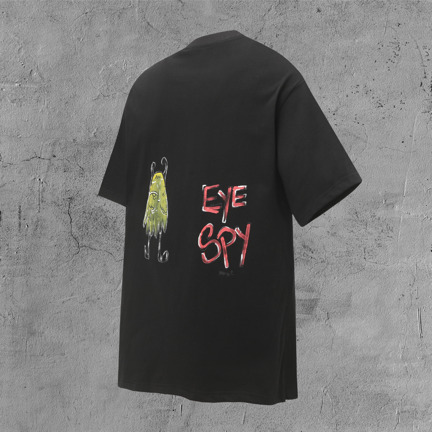 Cartoon Sketch Black T-Shirt™