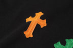 Colored Leather Crosses CH Logo Black T-Shirt™