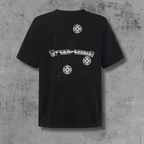 Cross Flower Banner Black T-Shirt™