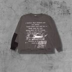 ER* The Greatest Love Distressed Gray Long Sleeve™