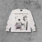 ER* Dérangement Distressed White Long Sleeve™