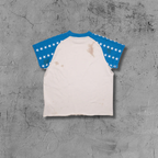 ER* Blue Star Sleeve White T-Shirt™