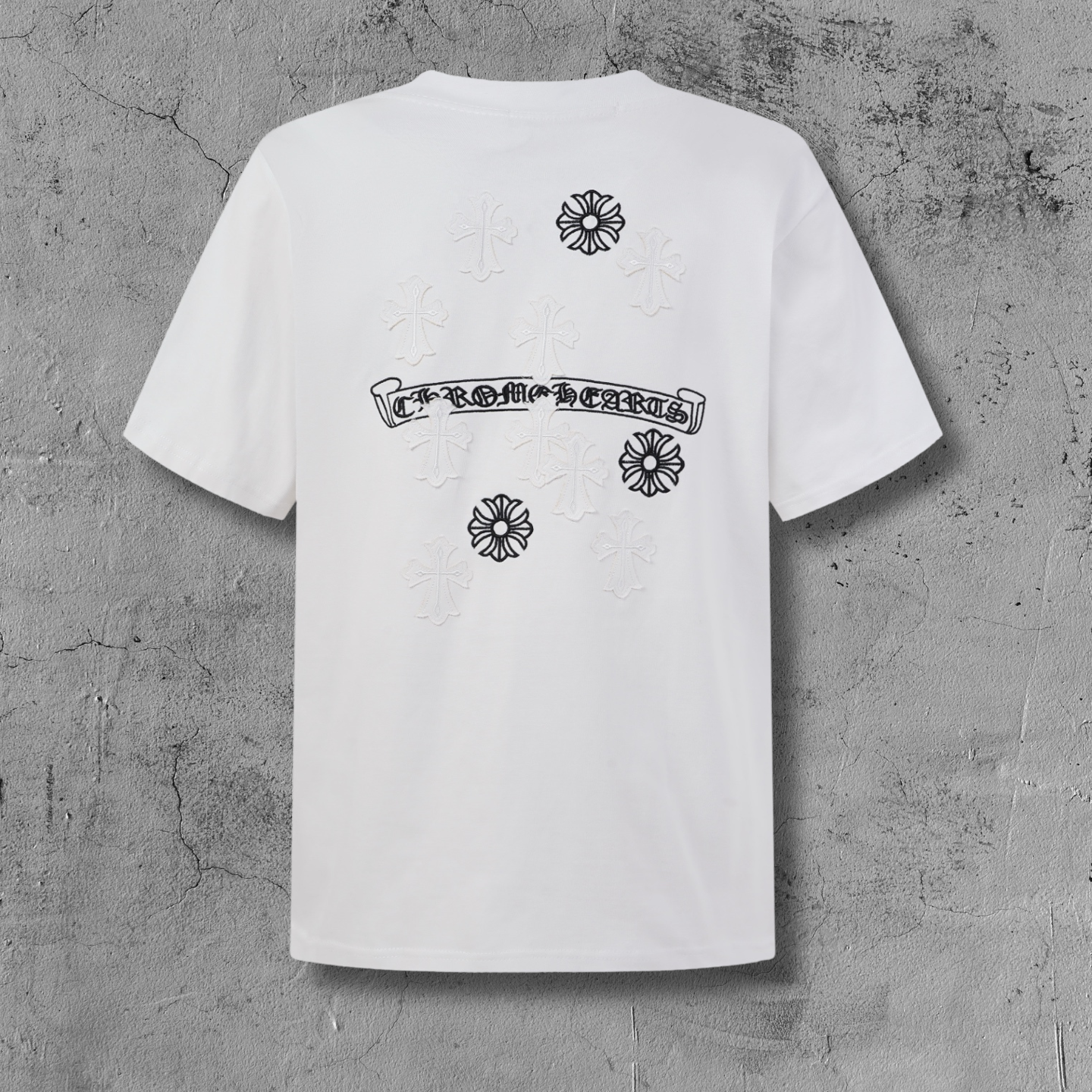 Cross Flower Banner White T-Shirt™