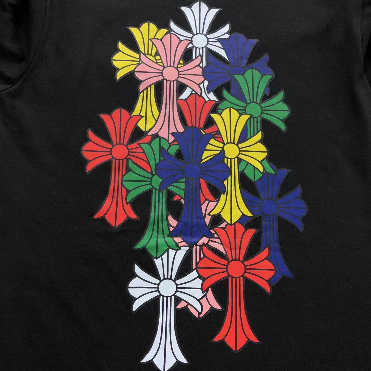 Stacked Multicolor Crosses Longsleeve™