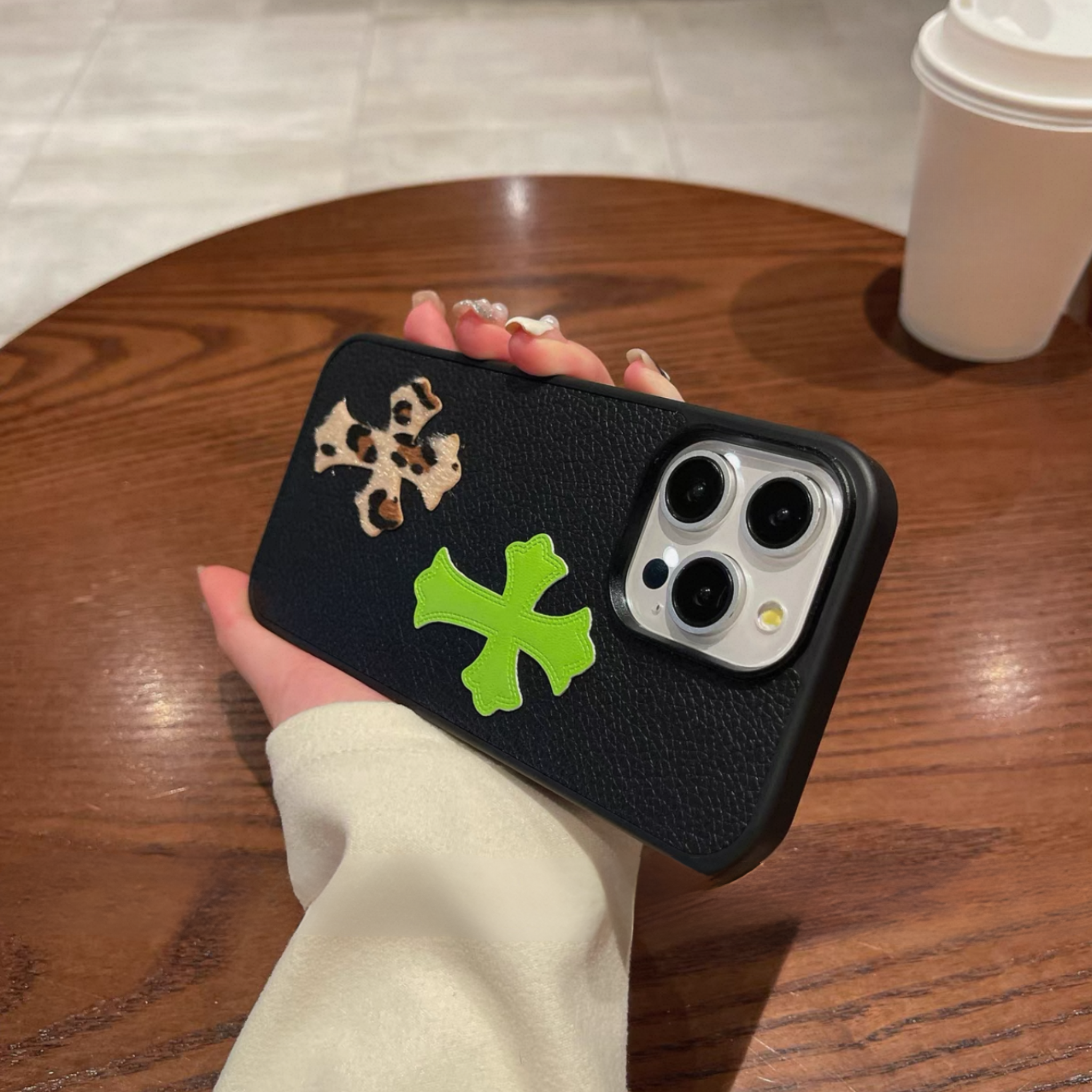Double Cross Leather Phone Case™