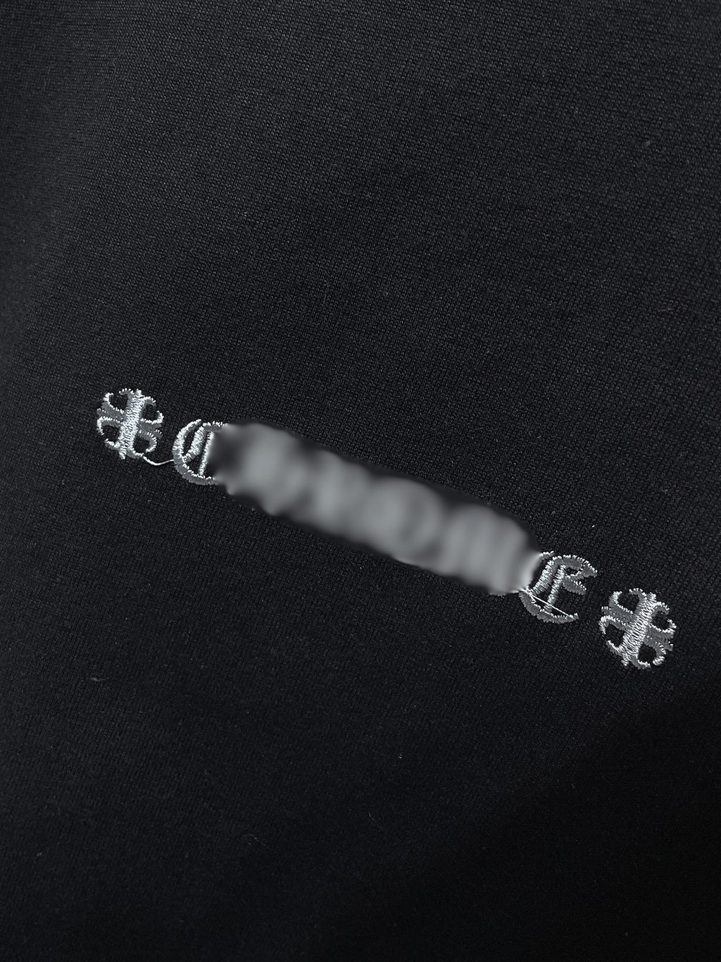 Monochrome Letter Patch Black T-Shirt™