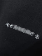 Monochrome Letter Patch Black T-Shirt™